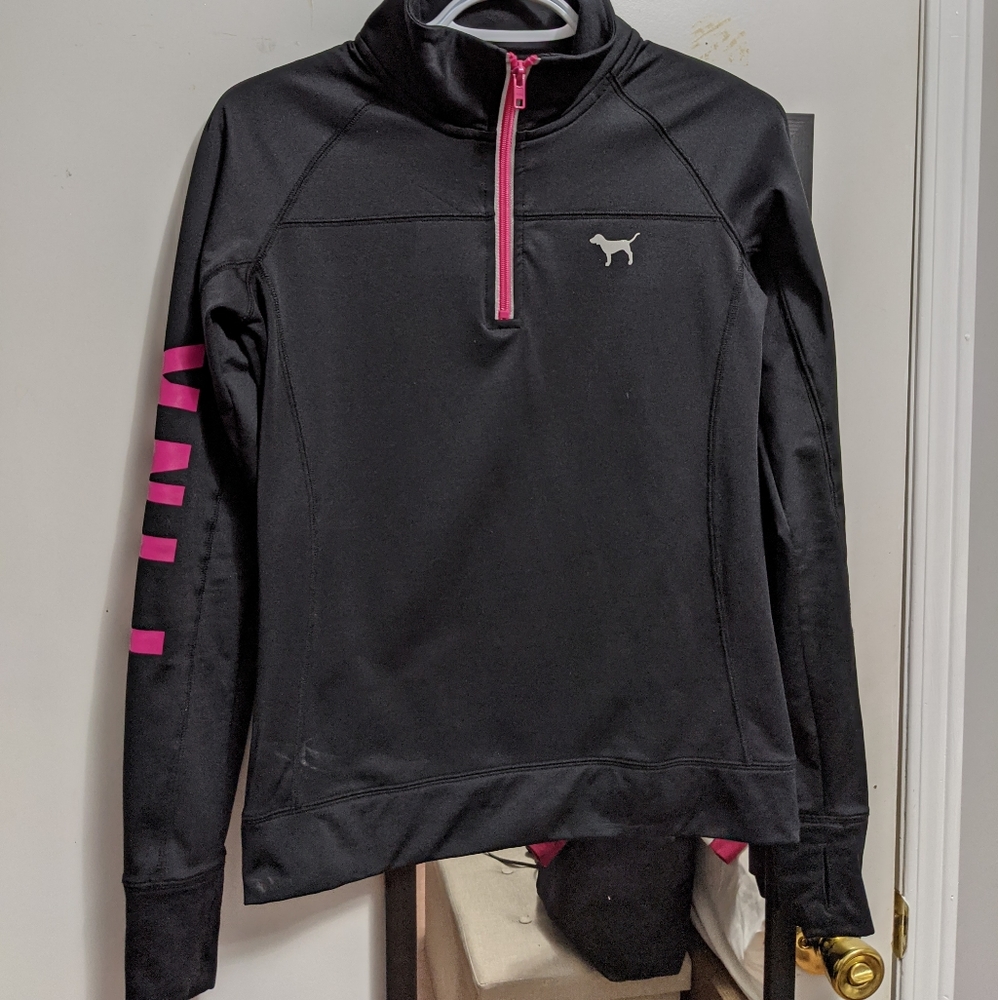 Vs pink quarter zip
